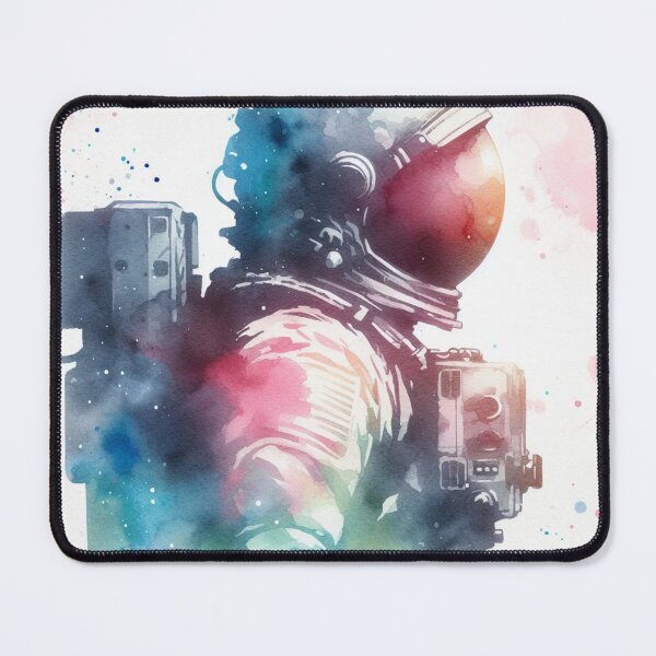 Item preview, The Celestial Charm - Watercolor Astronaut Drawings A3 designed and sold by SicilianoPlus.
