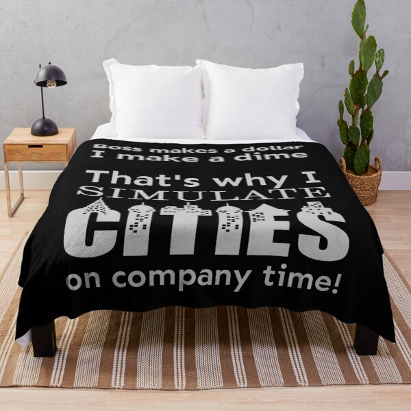 Item preview, I simulate cities on company time designed and sold by meldra.