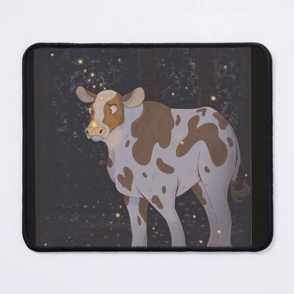 Item preview, Cow is Enjoying a Lovely Night Admiring the Fireflies designed and sold by unicowtist.
