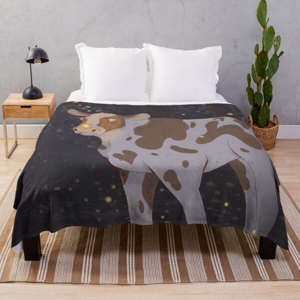 Item preview, Cow is Enjoying a Lovely Night Admiring the Fireflies designed and sold by unicowtist.