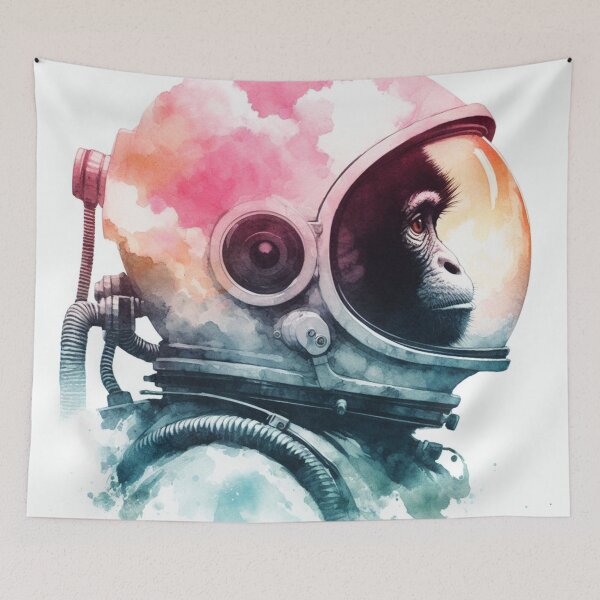 Item preview, The Celestial Charm - Watercolor Astronaut Drawings B1 designed and sold by SicilianoPlus.