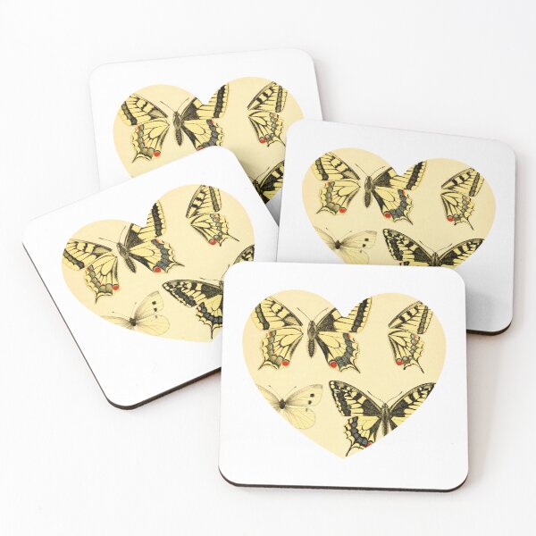 Item preview, Butterflies Love art Vintage style designed and sold by moodboardzz.