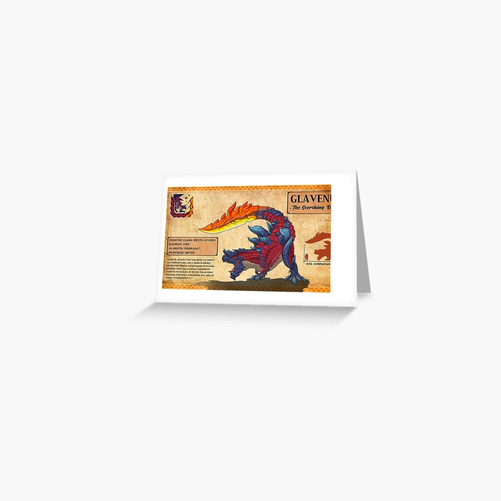 Monster Hunter - Glavenus" Greeting Card for Sale by Jougeroth | Redbubble