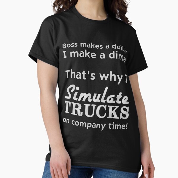 Aperçu de l'œuvre Je simule des camions pendant les heures de travail créée et vendue par meldra.