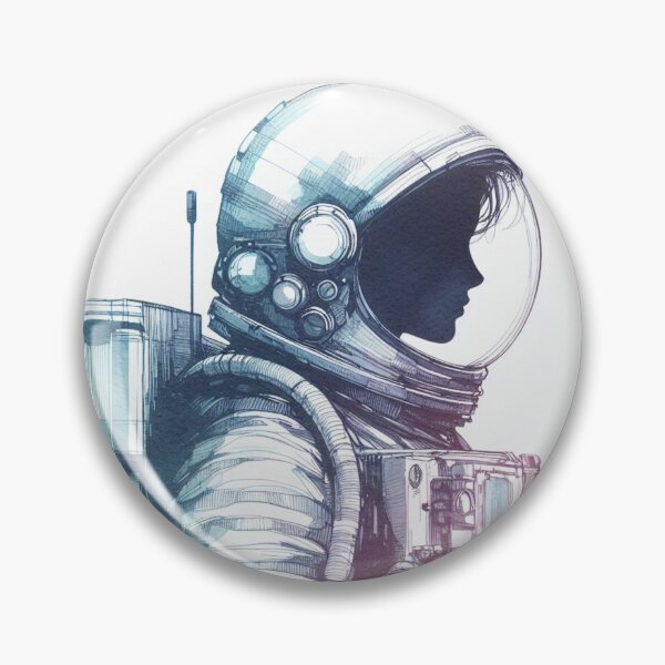 Item preview, The Celestial Charm - Watercolor Astronaut Drawings A4 designed and sold by SicilianoPlus.