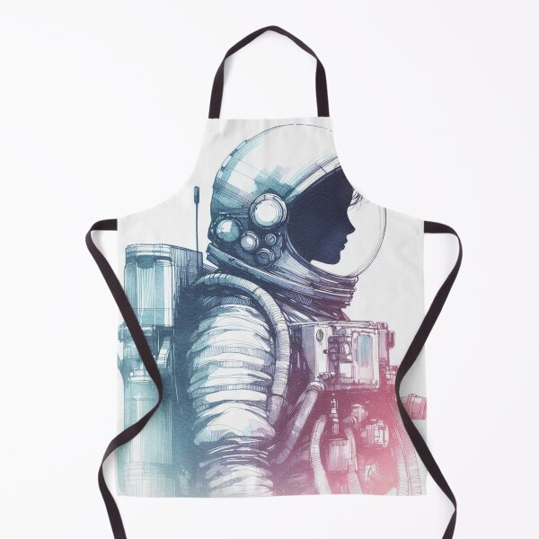 Item preview, The Celestial Charm - Watercolor Astronaut Drawings A4 designed and sold by SicilianoPlus.