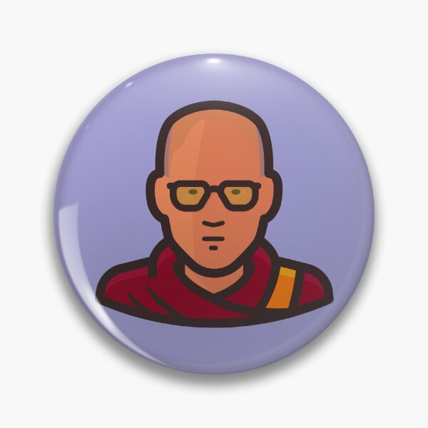 Item preview, Dalai Lama Cartoon Portrait | XIV Dalai Lama Tenzin Gyatso designed and sold by TibetanTreasure.