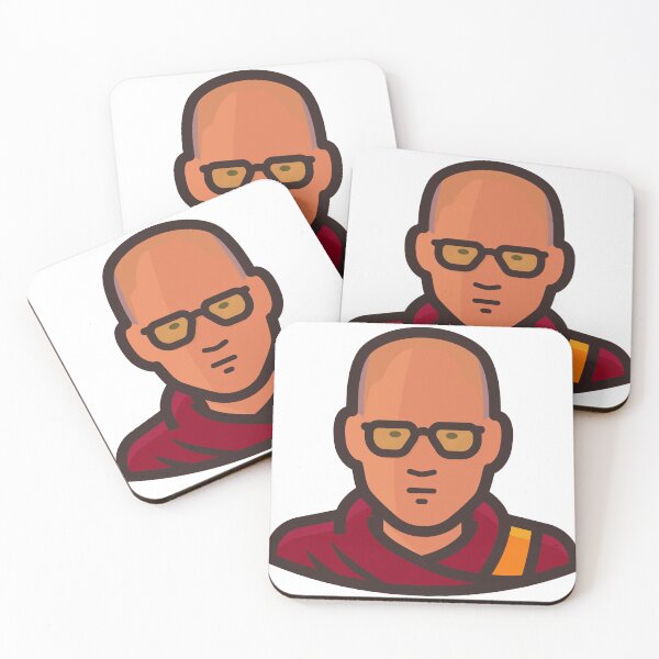 Item preview, Dalai Lama Cartoon Portrait | XIV Dalai Lama Tenzin Gyatso designed and sold by TibetanTreasure.