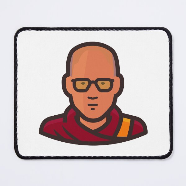 Item preview, Dalai Lama Cartoon Portrait | XIV Dalai Lama Tenzin Gyatso designed and sold by TibetanTreasure.