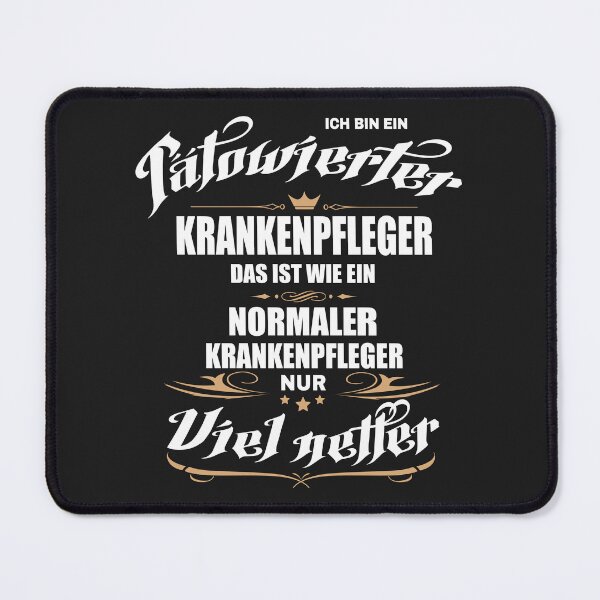 Item preview, Tätowierter Krankenpfleger. Lustiger Spruch auf T-Shirt, Sticker, Poster & mehr. Geschenkidee designed and sold by silentcolors.