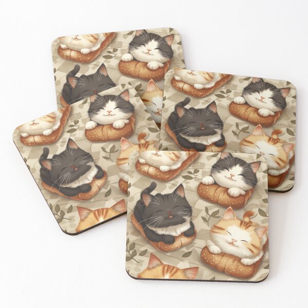 Item preview, Joyful Feline Friends Pattern designed and sold by Catloaf Art.