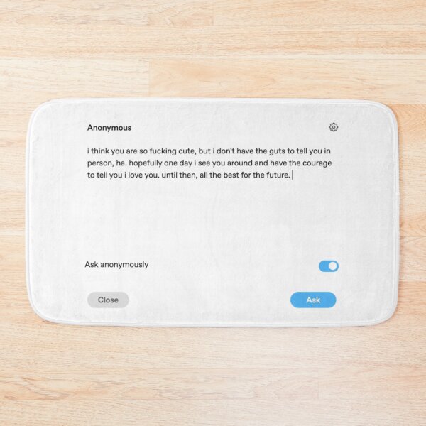 Item preview, Anonymous Message to Crush  designed and sold by Brontox.