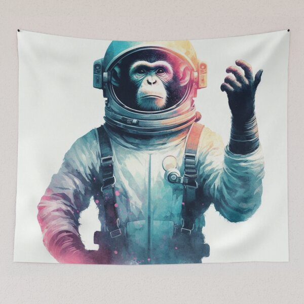 Item preview, The Celestial Charm - Watercolor Astronaut Drawings B2 designed and sold by SicilianoPlus.