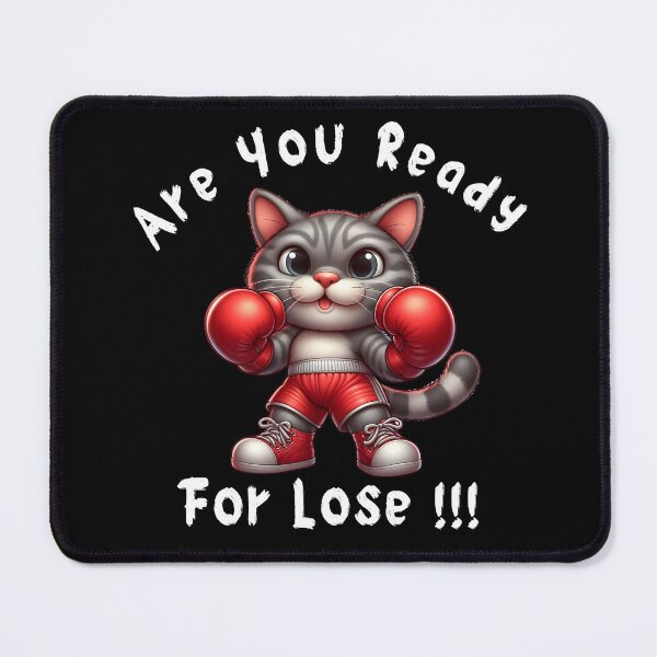 Item preview, Cute Boxing Cat - Fighter Cat Wearing Boxing Gloves designed and sold by MR-Artist24.