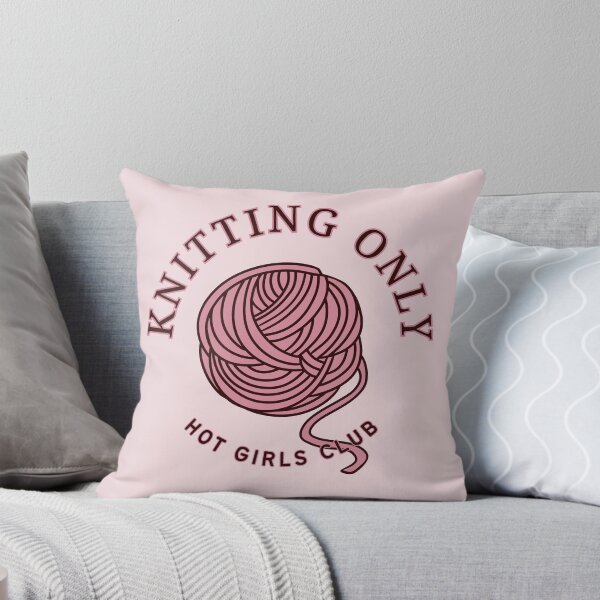 Item preview, Knitting Only Hot Girls Club designed and sold by AJdodd.