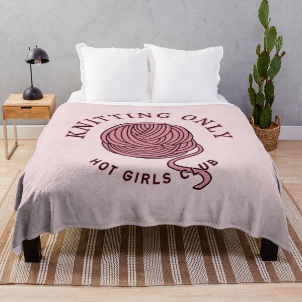 Item preview, Knitting Only Hot Girls Club designed and sold by AJdodd.
