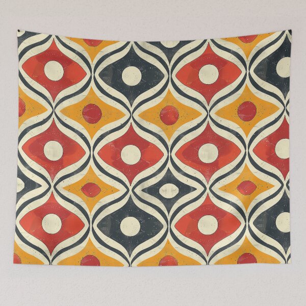 Item preview, Retro Spheres and Swirls Pattern designed and sold by UnTangle.