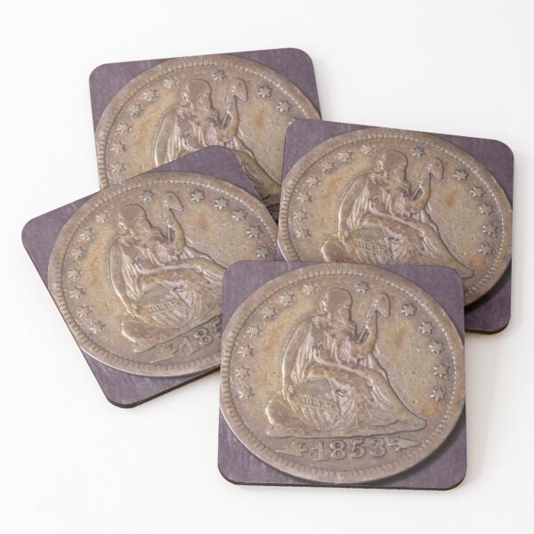 Item preview, 1853  Arrows & Rays Liberty Seated Dime Choice VF designed and sold by coinsxcrochet.