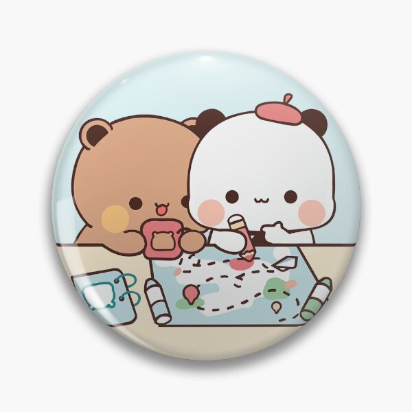 Item preview, Bubu and Dudu Travel | Cute Bear Couple | Panda Yier | Bubu Brownie Bear designed and sold by valeriehsin.