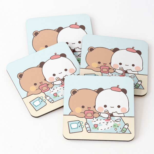 Item preview, Bubu and Dudu Travel | Cute Bear Couple | Panda Yier | Bubu Brownie Bear designed and sold by valeriehsin.