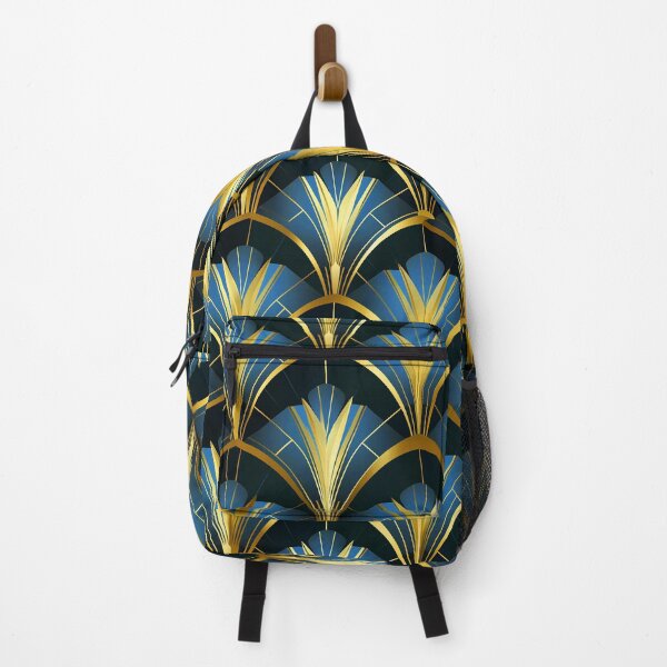 Item preview, Elegant Blue And Golden Hues Art Deco Pattern designed and sold by DEC02.