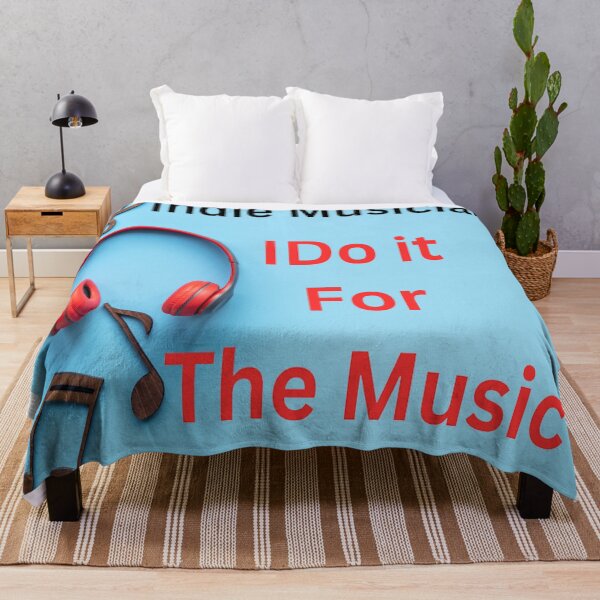 Item preview, "Indie musician motto: 'Do it for the music, forget the fame... and the hairstylist.' ?♂️?" designed and sold by MudmanExpress.