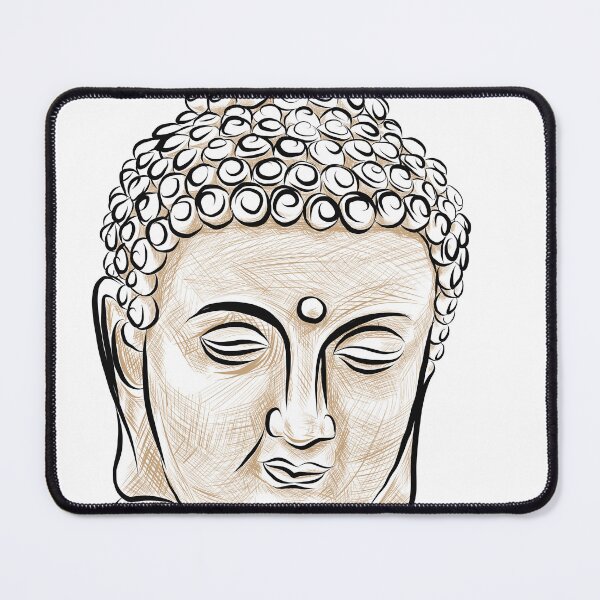 Item preview, Buddha Bust Portrait Sketch designed and sold by TibetanTreasure.