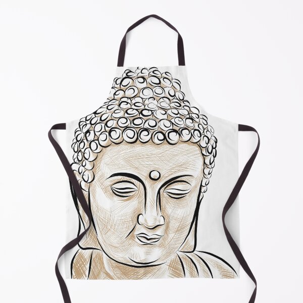 Item preview, Buddha Bust Portrait Sketch designed and sold by TibetanTreasure.