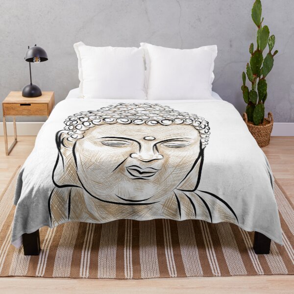 Item preview, Buddha Bust Portrait Sketch designed and sold by TibetanTreasure.