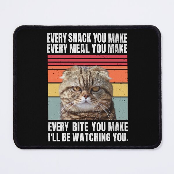 Item preview, Distressed Retro Stripe Exotic Shorthair Cat Funny Sticker - I'll Be Watching You Apparel Essentials designed and sold by CanvasThread.