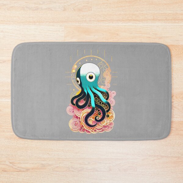 Item preview, Curious octo-creature welcomes you designed and sold by punchyflamingo.
