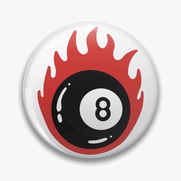 Item preview, 8-ball on Fire designed and sold by Katherine Mandeville.
