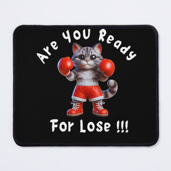 Item preview, Cute Boxing Cat - Fighter Cat Wearing Boxing Gloves designed and sold by MR-Artist24.