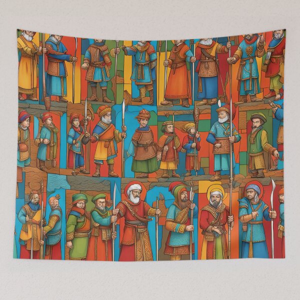 Item preview, Villagers designed and sold by Joanne Walsh.
