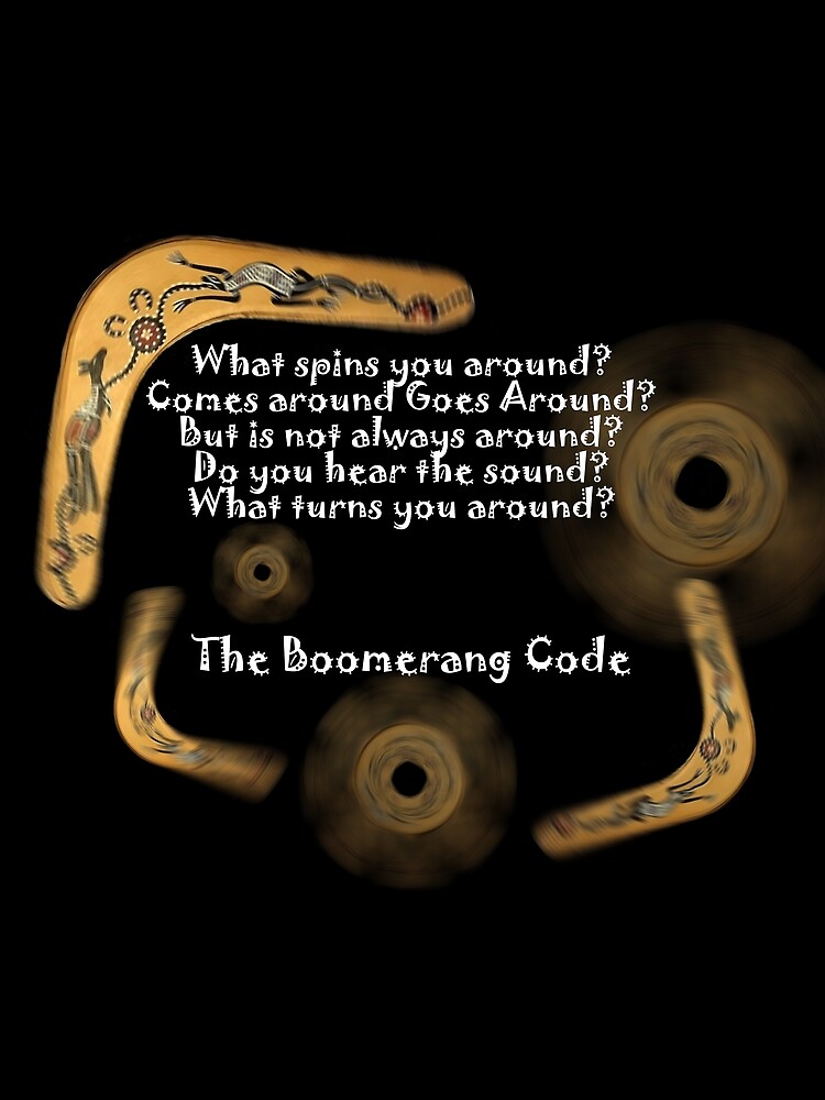 Thumbnail 3 of 3, Scarf, The Boomerang Code Riddle designed and sold by LightonZ.