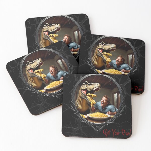 Item preview, Macaroni & Cheese & a greedy dinosaur designed and sold by FatCatStudios.