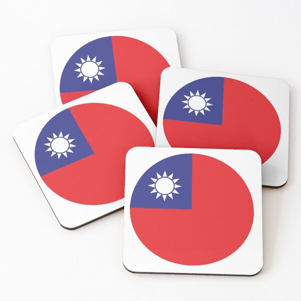 Item preview, Taiwan Flag Circle Badge designed and sold by TibetanTreasure.