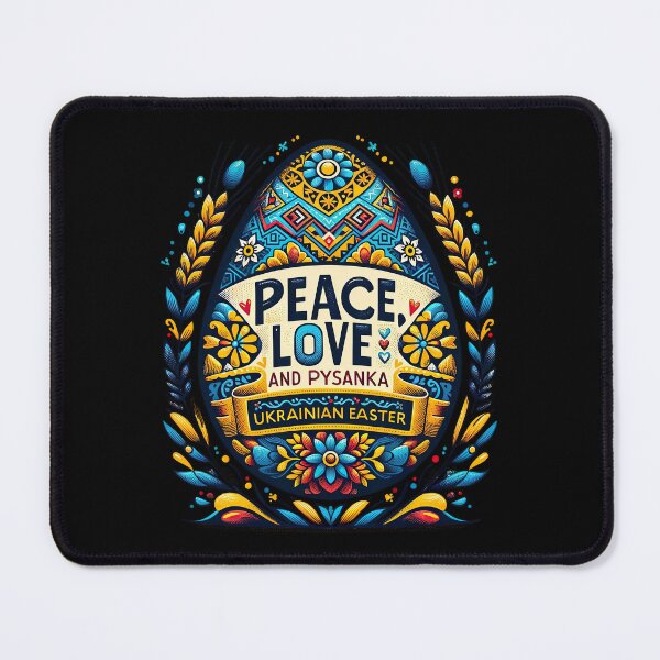 Item preview, Peace, Love, and Pysanka Easter Egg Celebration T-Shirt designed and sold by MAPDDesigns.