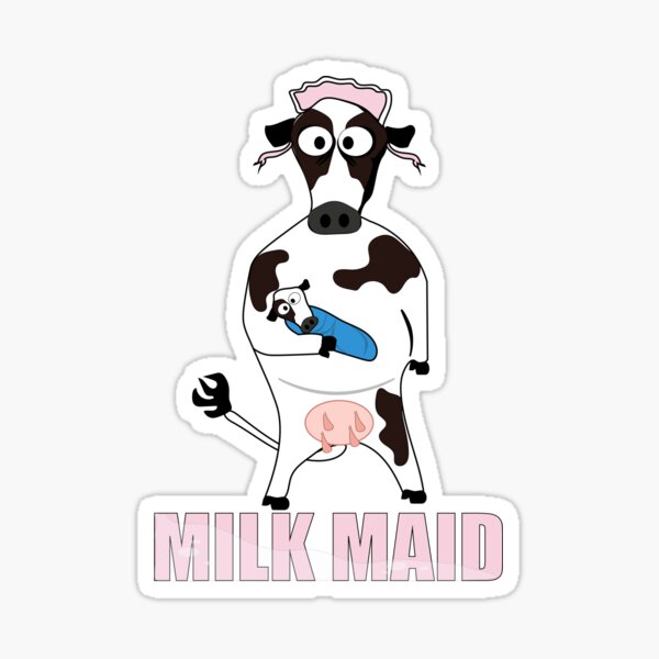 Item preview, Funny Milk Maid designed and sold by EsjCreative.