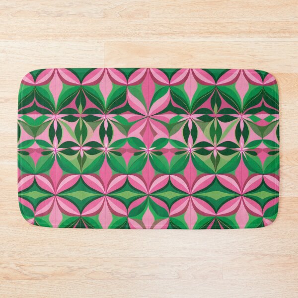 Item preview, Vibrant Afrocentric Geometric Pattern: Pink and Green Symmetrical Design designed and sold by CulturalTales.