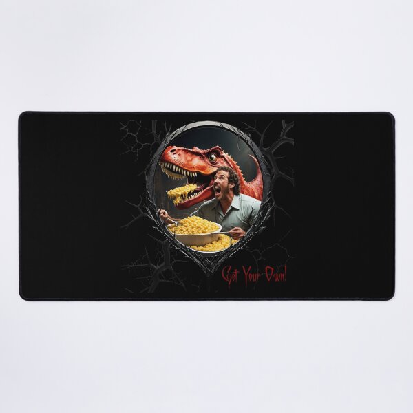 Item preview, Macaroni & Cheese & a greedy dinosaur designed and sold by FatCatStudios.