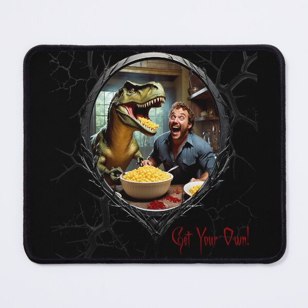 Item preview, Macaroni & Cheese & a greedy dinosaur designed and sold by FatCatStudios.