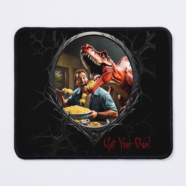 Item preview, Macaroni & Cheese & a greedy dinosaur designed and sold by FatCatStudios.