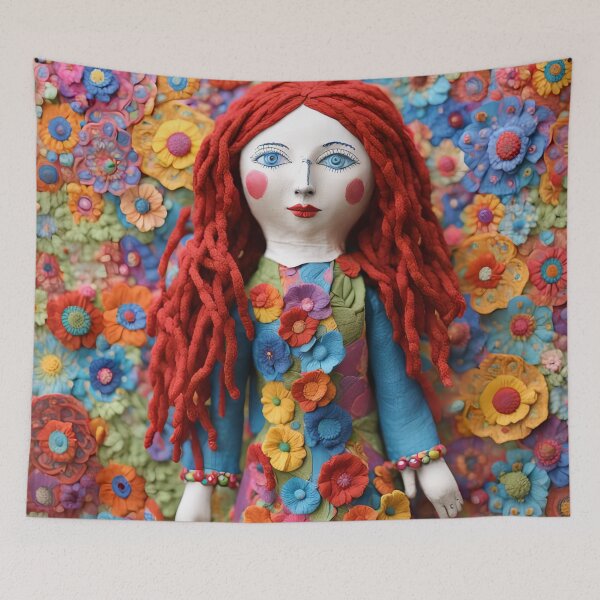 Artikelvorschau, Hippy doll entworfen und verkauft von Joanne Walsh.