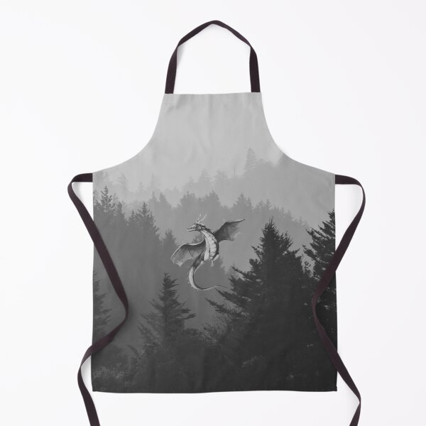 Item preview, Forest and Dragon - black and grey designed and sold by subvertigogo.