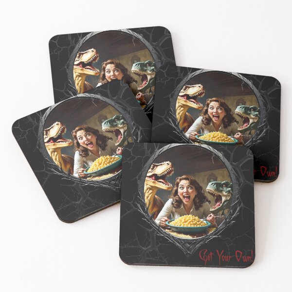 Item preview, Macaroni & Cheese & a greedy dinosaur designed and sold by FatCatStudios.