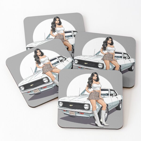 Item preview, Muscle cars babe 5 designed and sold by RallyToon.