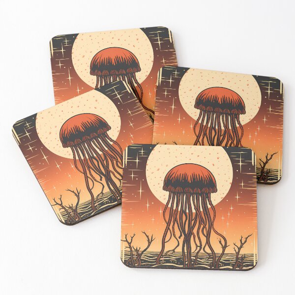 Item preview, Thorny Midnight Blood Moon Jelly Tarot Card designed and sold by Weirdanya.