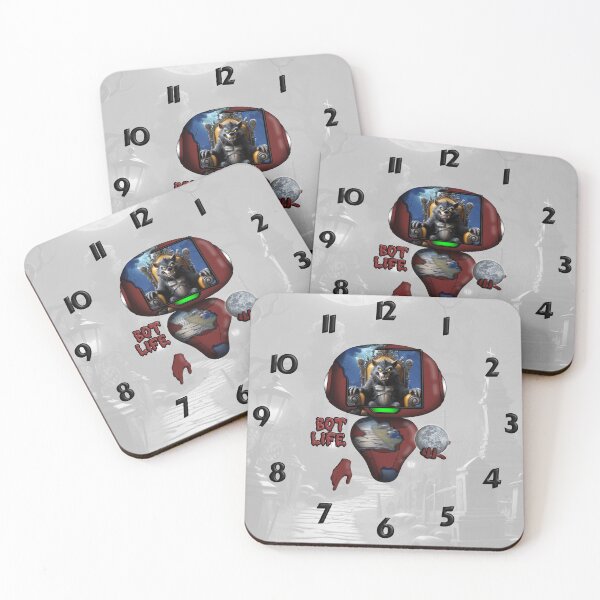 Item preview, Werewolf Botz Clock designed and sold by Flawed Planet Designs.