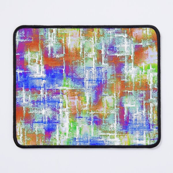 Item preview, Abstract Intersections Blue White Orange designed and sold by Karen Simon.